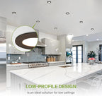 ASD 6 Pack 3 Inch LED Recessed Light 6W, 5 CCT 2700K-5000K CRI90+, IC Rated Ultra Thin Dimmable Ceiling Lights with J Box, Canless Wafer Downlight, Round Slim Panel Lighting, Energy Star ETL, Bronze