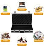 Portable Aluminum Alloy Tool Box Multi-functional Emergency Kit Case Capacity for Medicine Crafts and Accessories Compact Design Convenient Handle