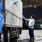 23FT High Reach Window Squeegee with Extension Pole, 2 in 1 Shower Squeegee for Glass Doors with 5-Stage 4-16.5 ft Telescoping Pole, Window Cleaner Tool for Shower Glass Home Car