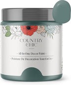 Country Chic All-in-One Chalk Paint for Furniture, Cabinets, Home Decor, Eco-Friendly, Matte Finish, Built-In Primer & Top Coat for Wood, Metal - Wanderess (Teal) - 4 oz (118 ml)