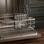 Empava 24" Gas Stove Cooktop 4 Italy Sabaf Sealed Burners NG/LPG Convertible Tempered Glass in Black, 24 Inch