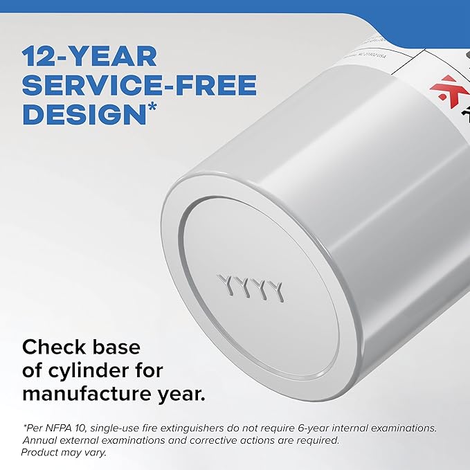 Kidde Mariner 5 Fire Extinguisher for Boats, Single-Use 5BC