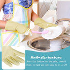 36 Pair Reusable Household Gloves Long Rubber Dishwashing Gloves Kitchen Cleaning for Dishes Clean Gardening