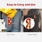 Sanung Levels, Portable Triple Bubble Level with Magnetic Base, Vertically Horizontally 45 Degree Measuring for Home Use, Set of 2