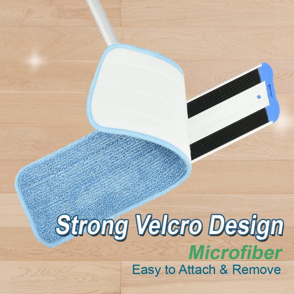 Layers 18 Inch Microfiber Mop for Floor Cleaning-Hardwood with 3 Washable Mop Pads, with Aluminium Handle for Wet Dry Dust Household Cleaning.