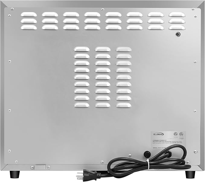 KoolMore 23 in. Countertop Convection Oven for Half-Size Pans with 4 Racks and 2800W of Power in Stainless-Steel - 208/240V, 2.3 cu. ft. ETL Listed (KM-CTCO220-23)