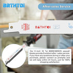 25 Pack 6 Inch 18 Tpi Reciprocating Saw Blades for Sheet Metal, Pipes, Nails Cutting, Profiles Cutting, Bi-Metal Sawzall Blades with 8% Cobalt for Longer Life and Faster Cutting Speed