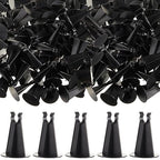 200 Pieces 2-1/4 Inch Length x 1.97 Diameter for Plastic Rebar Chair #3 to #5 Black Heavy Construction Concrete Tool