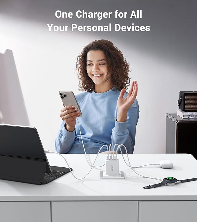 40W USB Wall Charger Block, 2-Pack 4-Port USB A Fast Charging Brick Dual QC Wall Plug Adapter Compatible for iPhone 17/16/15/14/13/12/11 Pro Max Plus,iPad,Galaxy