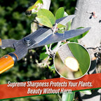 SUIZAN Hedge Shears 21.3" - Professional Japanese Garden Clippers for Precise Trimming Gardening Tools