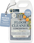 ProCare Citrus Floor Cleaner Concentrate (Made in USA) | Vinyl, Wood, Tile, Stone & Laminate Floor Cleaner For Mopping, Household Supplies, Cleaning Solution For Kitchen & Bathroom - 1 Gallon