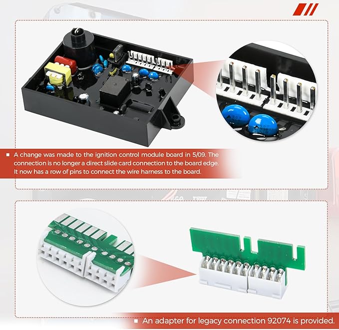 RV Water Heater Control Circuit Board with Fuse Compatible with Atwood Dometic 91226, 93305, 93851, 90097, 91346, 91365, GCH6A-10E, GC6AA-10E, GC10A-4E, GCH10A-4E,Electric 12 VDC Gas