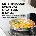 Weiman Daily Cooktop Cleaner with Microfiber Cloth Included for Glass Ceramic and Induction Cook Tops, 22oz