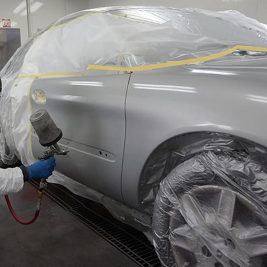 MyLifeUNIT Tape and Drape, 6 Pack Masking Paper for Automotive Painting Covering (66-Feet, 3 Sizes)