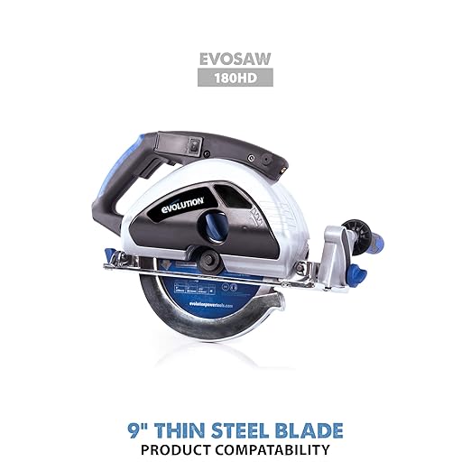 Evolution Power Tools 230BLADETS Thin Steel Cutting Blade, 9-Inch x 68-Tooth , Blue