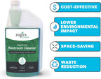 Zogics Organic Acid Restroom Cleaner, Case of 6-32 oz Bottles - Each Bottle Makes up to 16 Quarts - Meets ECOLOGO Standards