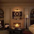 Vanity Bathroom Light, 3-Light Bathroom Light Fixtures Over Mirror, Silver Vanity Lights for Bathroom with Clear Glass, Modern Wall Lamp for Cabinet Hallway, Bedroom