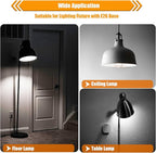 5000K Daylight LED Edison Bulbs 40W Equivalent, 4W ST19 LED Light Bulb, E26 Standard Base, 90 CRI, Non-Dimmable, 12 Pack