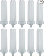 Sunlite PLT42/E/SP65K/10PK 6500K Daylight Fluorescent 42W PLD Triple U-Shaped Twin Tube CFL Bulbs with 4-Pin GX24Q-4 Base (10 Pack)
