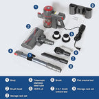 Intercleaner Corded Vacuum Cleaner, 20KPa Powerful Suction with 600W Motor Electric Floor Brush, 4 in 1 Lightweight Bagless Stick Vac with Handheld, for Hardwood Floor Carpet Car Pet Hair