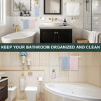 Gisafai 25 Pcs Bathroom Hardware Accessories Set 23.6 Inch Bath Towel Bar Kit Stainless Steel Bathroom Hardware Set Towel Racks Ring Hooks Paper Holder for Wall Mounted (Gold)