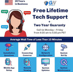 GW Security 32 Channel NVR UltraHD 4K Face Recognition NDAA & TAA Compliant Security Camera System with 32 x 8MP @25FPS Outdoor & Indoor PoE Turret Cameras, 10 Smart AI Functions