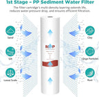 SimPure 3-Stage 20" x 4.5" Whole House Water Filter Cartridge Replacement, 5 Micron Sediment GAC CTO Carbon Filter for DB20P, DGD-5005-20, EP20-BB (2 Sets)