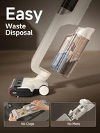 Mova K30 Wet Dry Vacuum Cleaner, 180° Lie-Flat Reach Smart Vacuum Mop, 140°F Hot Air Drying, 0in Dual-Edge Cleaning, Powerful 18000Pa Suction Floor Cleaner for Hard Floors Pet Hair