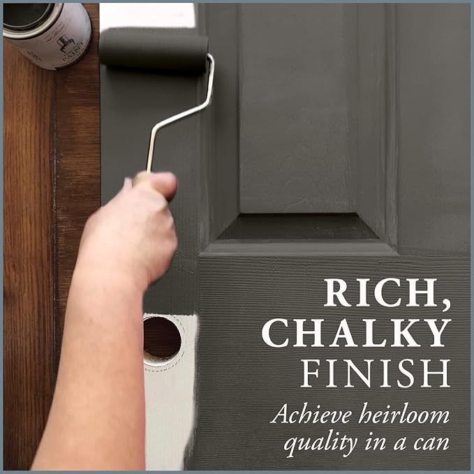 AMY HOWARD AT HOME Chalk-Based One Step Paint for Furniture, Cabinetry, Decor, Finish, and More | No Stripping, Sanding, or Priming | Dark Base | 32 Ounce | Graphite