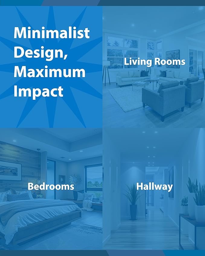 NICOR Lighting Recessed Ceiling Lights LED Downlight - Dimmable 5/6 inch LED Recessed Light Fixtures - Selectable CCT 2700K-5000K, 918 Lumens, 10.3W - DLR56 LED Retrofit Ceiling Light, White, 12-Pk