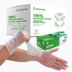Clear Vinyl Food Safe Disposable Gloves Latex Free Powder Free for Food Prep Handling Cooking Cleaning