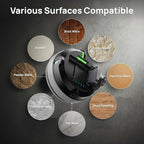 HOZO M-Cube02 Laser Level Tool with Vertical & Horizontal Green Line Lasers, 360° Rotating Base, Wall Mount Laser Level for Picture Hanging, Renovation & DIY, 5kg Level Stand, Rechargeable