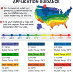 Tankless Water Heater 6.5KW 240V,Instant Electric Water Heater Self Modulating Technology,Overheating Protection,Electric Hot Water Heaters for Sink.