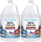 30% Vinegar – Pure Concentrated Active-Force Vinegar for Cleaning, Home, and Garden, 128 oz (2)