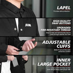 QeeLink Welding Jacket - Premium Flame Resistant (FR) Cotton Welding Clothes - Light Weight Welder Coat for Men & Women