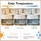 6 - Pack Edison Light Bulbs 60W Equivalent, Dimmable Vintage LED Light Bulbs, E26 Medium Base, ST58, 6W, 600LM, 2700K, 80+ CRI, Antique Decorative Filament LED Bulb