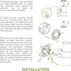 ASD 2 Light Outdoor Wall Light Fixture | 120W E26 Bulb Socket 120V ETL Cylinder Up Down Lights | LED/CFL/Incandescent Bulb Exterior Wall Sconce | Front Door, Porch, Patio Lighting | White, 6 Pack