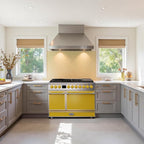 Akicon 48" Freestanding Gas Cooktop Oven Combo, Features 8 Sealed Burners, 6.7 Cu.ft Rapid Convection Oven, Convertible Fuel (NG/LP), Durable Cast Iron Grating (LCSLCSB3)