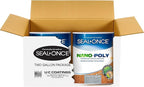 Seal-Once Nano+Poly Penetrating Wood Sealer with Polyurethane - Premium Waterproof Sealant -2 Gallon & Coastal Gray