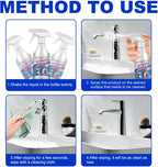 Lanenow Jue-Fish Bathroom Descaler Foam Cleaner - Stubborn Stains Remover, Fresh Scent, All Purpose Bubble Spray (3pcs)