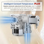 102000 BTU Tankless Water Heater Propane, Max 4.3 GPM Intelligent Constant Indoor Gas Instant Water Heater Tankless with Freeze Protection, 3/4" NPT, for 3-4 Water Points