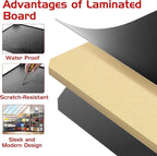 TigerParty 2050LBS Heavy Duty Garage Shelving, 5-Tier Adjustable Storage Shelves, Metal Shelving Unit and Storage Rack for Pantry, Basement, Warehouse, 72" H x 36" W x 16" D, Melamine Faced Board