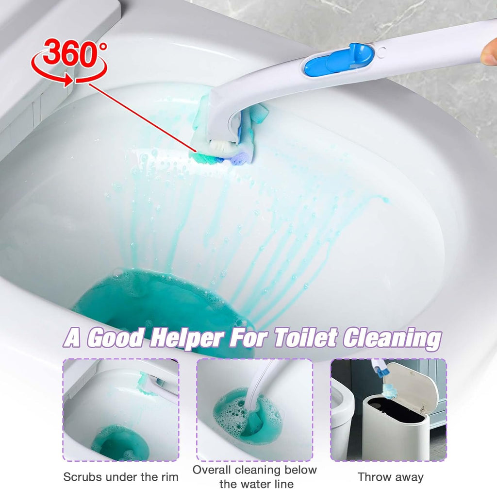 Toilet Cleaner Refill Pads 72ct Disposable Scrubber Refill Fresh Bowl Pads for Bathroom, Lavender Scent