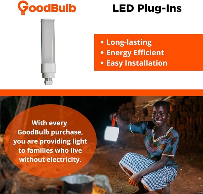 12 Watt Horizontal LED Plug-in Light Bulbs | Type A 4 Pin G24Q Base 5000K Daylight | High Output 1200 Lumens | Car Dealership Lighting | 10 Pack by GoodBulb