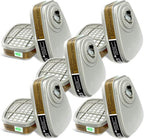 Respirator Cartridge/Filter, 6001 Filter Cartridges Installed on 6200, 6800 Respirator Body, Use for Asbestos, Resin, Paint, Dust, Welding