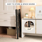 GameGem 4 Step Ladder Folding Step Stool with Anti-Slip Sturdy and Wide Pedal for Adults&Elderly, Aluminum Portable Lightweight Stepladder for Home Kitchen Office, Black, 330lbs