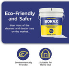 Raw Borax (10 lbs) - 100% Pure, Unscented, Multi-Purpose Cleaner & Detergent Booster - Natural Household Cleaner and Stain Remover - Made in the USA