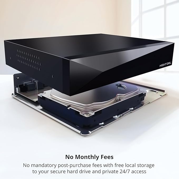 Night Owl 2-Way Audio 12 Channel DVR Video Home Security Camera System with (8) Wired 4K HD Indoor/Outdoor Deterrence Cameras and 2TB Hard Drive (Add up to 4 Wi-Fi Cameras) (8 Camera)