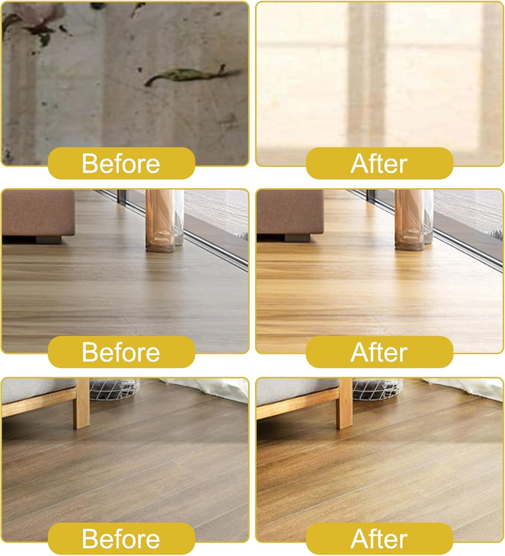 Floor Cleaning Tablets Sheets, Method Hardwood Floor Cleaner and Polish Pack of 300, Concentrate Mild Scent For RV Wall Tiles, Hardwood, Laminate Floor, Yellow