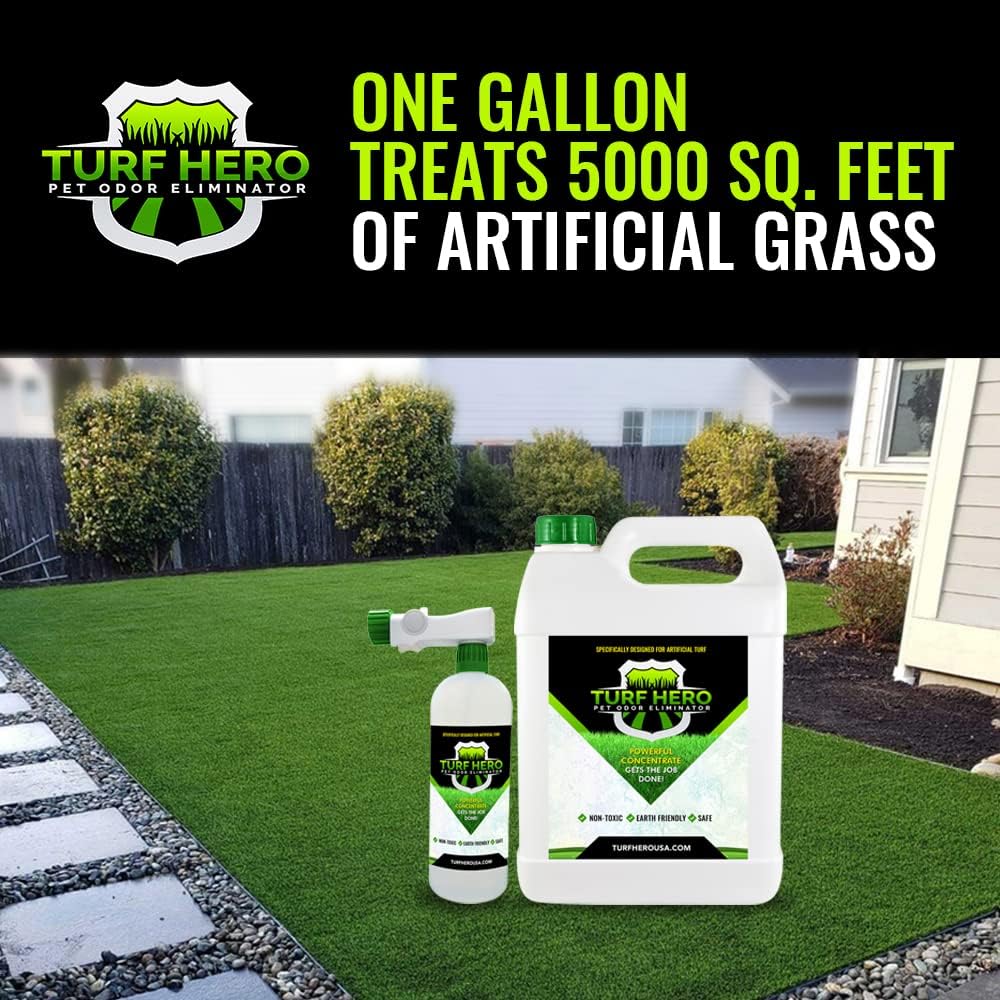 Pet Odor Eliminator For Artificial Turf | Powerful Bio-Enzymatic Formula Targets the Most Offensive Odors On All Surfaces | 1 Gallon